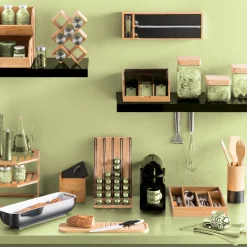 5five 6 bocaux à épices 80ml couvercle inox