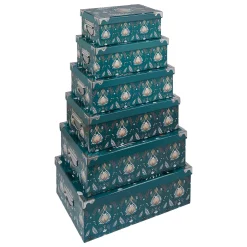 5five 6 boites de rangement, Bleu prétole