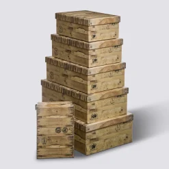 5five 6 boites de rangement, Multicolore