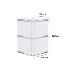 5five 2 boîtes à cotons, Transparent