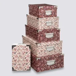 5five 6 boîtes coin métal, Rose