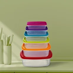 5five 6 boîtes de conservation plastique