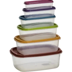 5five 6 boîtes de conservation plastique