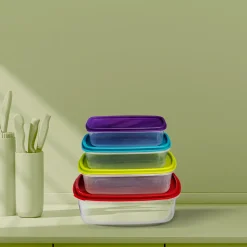 5five 4 boîtes de conservation plastique