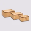5five 3 boîtes de rangement, Bambou