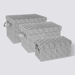 5five 3 boîtes de rangement, Gris