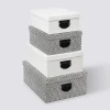 5five 4 boîtes de rangement, Noir et blanc