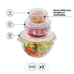 5five 3 films alimentaires ronds réutilisables