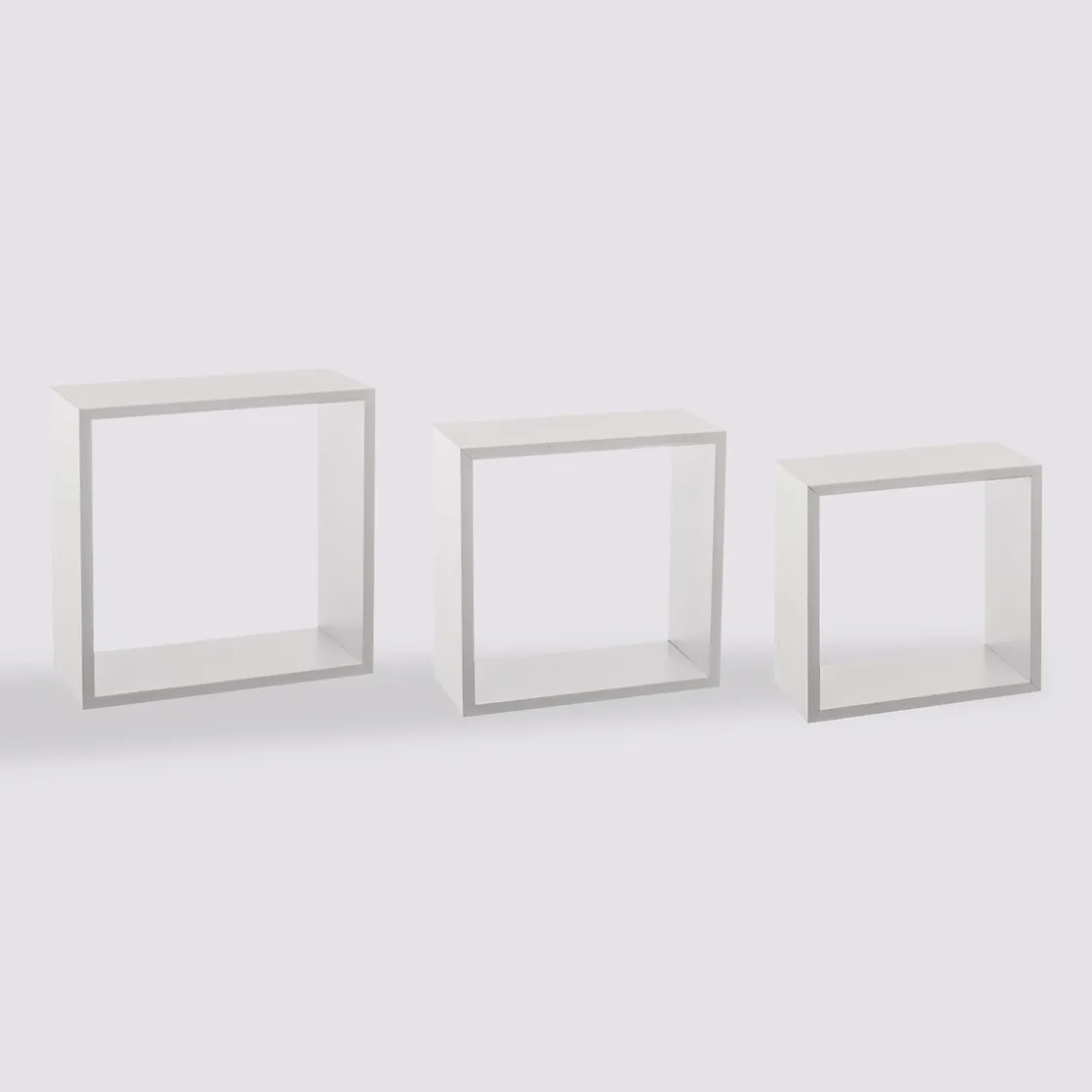 5five 3 grandes étagères murales cube, Blanc