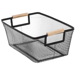 5five 3 paniers de rangement métal, Noir