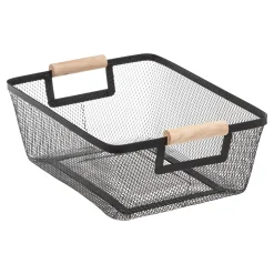 5five 3 paniers de rangement métal, Noir