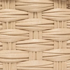 5five 3 paniers tressées, Beige