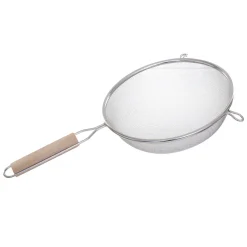 5five 3 passoires inox, manche bois