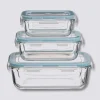 5five 3 petites boîtes rect de conservation verre