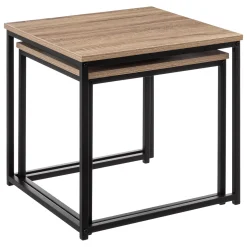 5five 2 tables gigognes, Effet chêne naturel