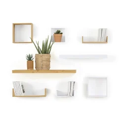 5five 3 étagères murales, Bambou
