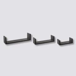 5five 3 étagères murales, Noir