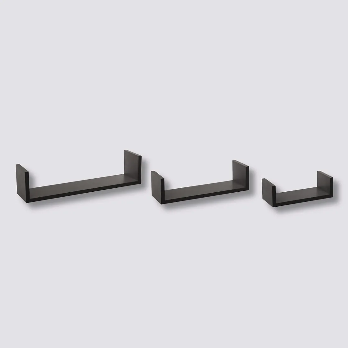 5five 3 étagères murales, Noir