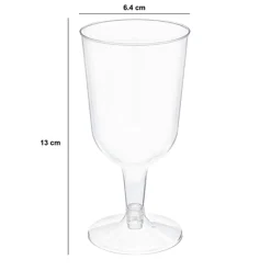 5five 12 verres à vin réutilisables 15cl, Transparent