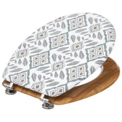 5five Abattant WC, Blanc et vert