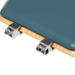 5five Abattant WC Bois, Bleu pétrole