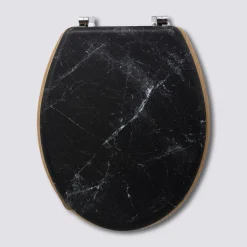 5five Abattant WC Bois, Noir