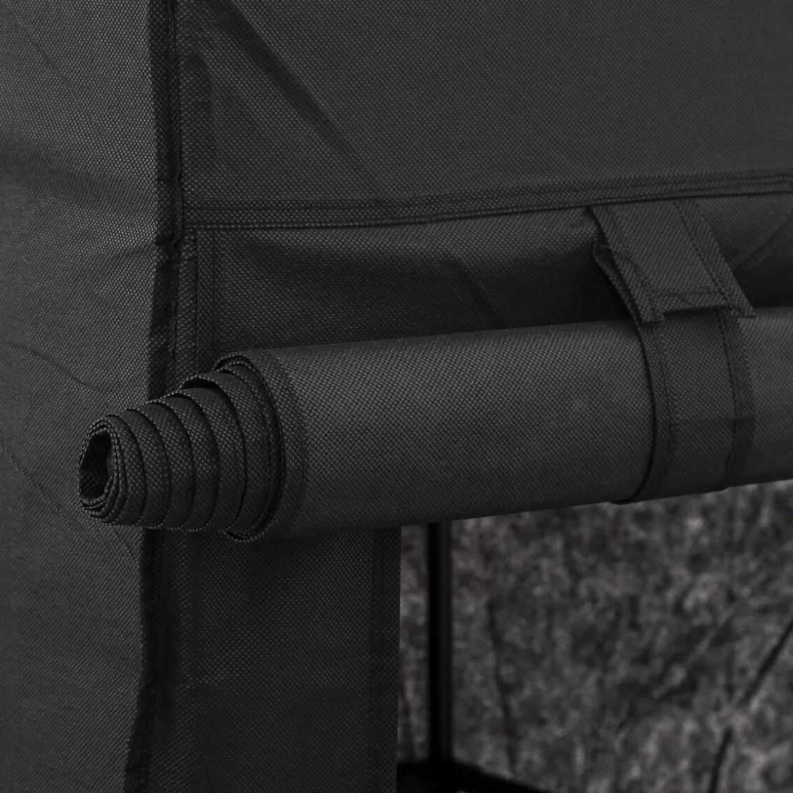 5five Armoire penderie modulable, tissu noir