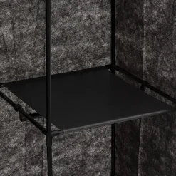 5five Armoire penderie modulable, tissu noir