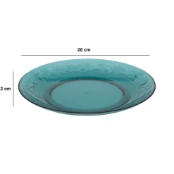 5five Assiette 20 cm, Bleu pétrole