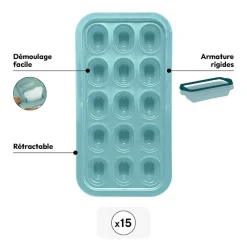 5five Bac à glaçons rétractable