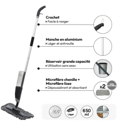 5five Balai avec réservoir et 2 recharges