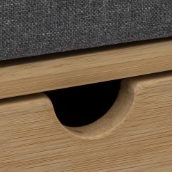 5five Banc range-chaussures avec tiroirs, Bambou