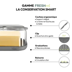 5five Beurrier avec couteau, Gris