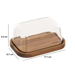 5five Beurrier, socle acacia