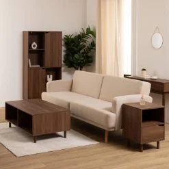 5five Bibliothèque 2 portes, Marron