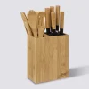 5five Bloc 5 couteaux & 5 ustensiles, manche bambou