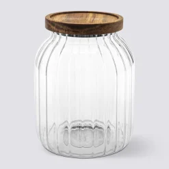 5five Bocal en verre 2L, Acacia