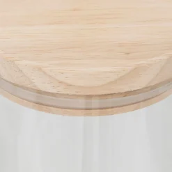 5five Bocal verre couvercle bois 1,6L