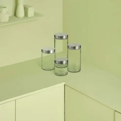 5five Bocal verre couvercle inox 0,75L