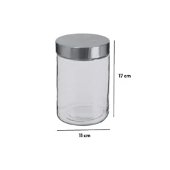 5five Bocal verre couvercle inox 1,2L