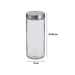 5five Bocal verre couvercle inox 2L