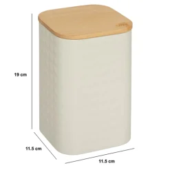 5five Boite de conservation métal couvercle bambou, 2L