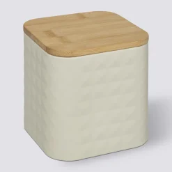 5five Boite de conservation métal couvercle bambou, 1,2L