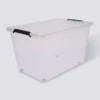 5five Boite de rangement plastique 60L, Transparent