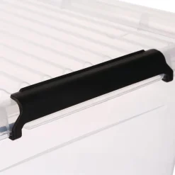 5five Boite de rangement plastique 60L, Transparent