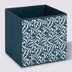 5five Boite de rangement 31x31 cm, Bleu pétrole