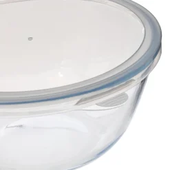 5five Bol à mixer 23cm avec couvercle, Verre