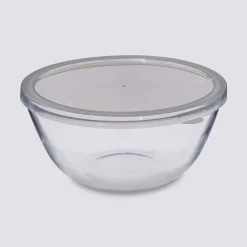 5five Bol à mixer 27cm avec couvercle, Verre