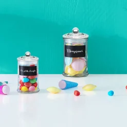 5five Bonbonnière en verre avec ardoise 1,6L