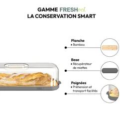 5five Boîte à baguette, Gris